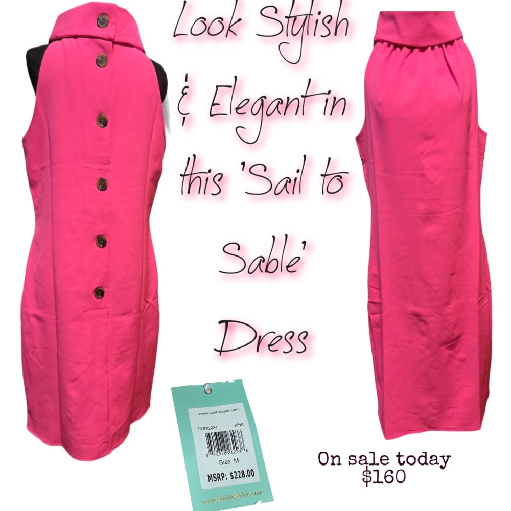 Sail to Sable Pink Shift Dress size M